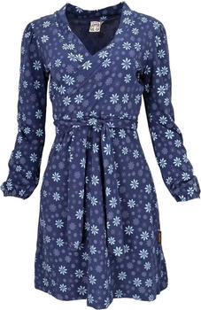 Guru-Shop Wickelkleid Bio-Baumwolle bedruckt langarm