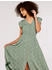 Apricot Sommerkleid grün weiß