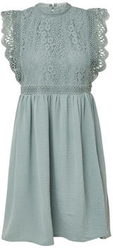 s.Oliver Kurzes Kleid mit Spitzenoberteil (2165994) salbeigrün