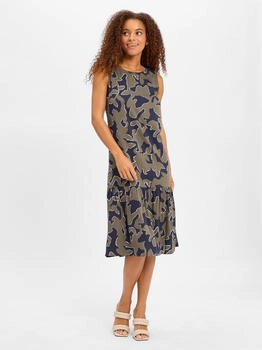 Opus Midikleid 'Wicy wildflower' dunkelblau
