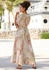Lascana Kleid ecru braunmeliert