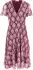Cartoon Volantkleid purple schwarz