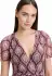 Cartoon Volantkleid purple schwarz