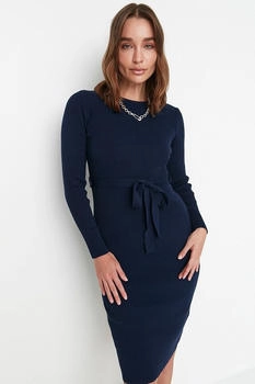 Trendyol Strickkleid dunkelblau