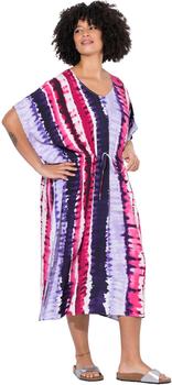 Angel of Style Jerseykleid Maxikleid Kaftan Batik Seitenschlitz