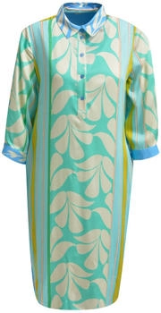 Milano Italy Hemdblusenkleid Musterprint blau