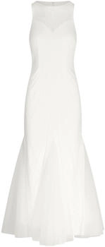 APART Langes Paillettenkleid Allover Paillenstickerei creme