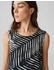 Opus Trägerkleid WICY PALM LEAVES bedruckt A-Linie Volant schwarz