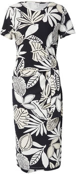 s.Oliver Jersey-Kleid mit Knotendetail schwarz|weiß|mehrfarbig 2166294.99A0.