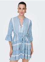 ONLY Tunikakleid "ONLATHENA LIFE 3/4 SHORT DRESS WVN NOOS" Sommerkleid