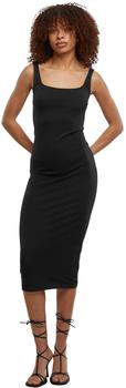 Urban Classics TB7180 Damen Baumwolle Jersey Kleid schwarz