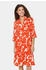 Saint Tropez Blusenkleid orangerot weiß