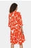 Saint Tropez Blusenkleid orangerot weiß
