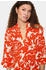 Saint Tropez Blusenkleid orangerot weiß