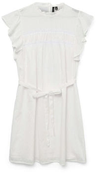 Vero Moda Vmtrine Sl Short Lace Dress WVN Ga Noos schneeweiss