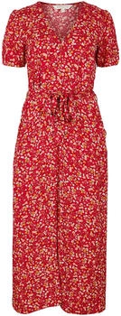 Apricot Kleid gelb rot weiß
