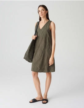 Opus Minikleid WALANI a-linie olivblatt