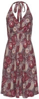 LASCANA Neckholderkleid "mit Alloverprint und V-Ausschnitt, Ethnoprint" Ohne Taschen