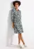 Street One Tunikakleid Snake Print und Volants