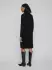 Vila Viril Crew Neck L S Midi Kleid schwarz
