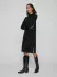 Vila Viril Crew Neck L S Midi Kleid schwarz