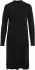 Vila Viril Crew Neck L S Midi Kleid schwarz