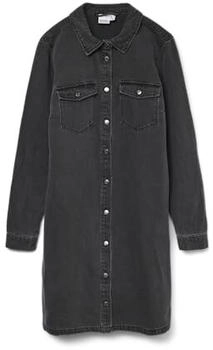 Vero Moda Jeanskleid VMJENNIE LS SHORT DENIM DRESS GA NOOS schwarz black