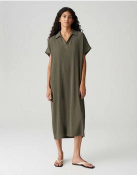 Opus Midikleid WANNI aus Viskosemix olive leaf