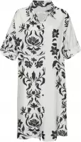 LASCANA Longbluse aus weicher Webware mit Leinenanteil, sommerliches Blusenkleid
