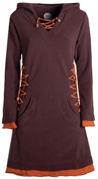 Vishes Elfenkleid Winterkleid Sweatkleid Eco-Fleece braun