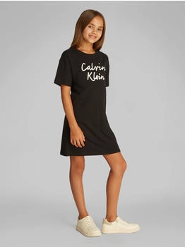 Calvin Klein Jerseykleid SCRIPT LOGO T-SHIRT DRESS
