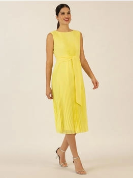 APART Midi-Plisseekleid Allover-Plissee-Falten vanilla