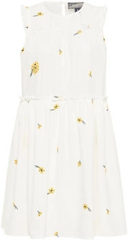 DreiMaster Kleid gelb grün weiß