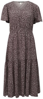 s.Oliver Viskosekleid All-over-Print violett