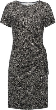 Ragwear Kleid 'Knotta' schwarz weiß
