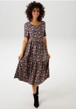 Aniston Sommerkleid farbenfrohem Blumendruck