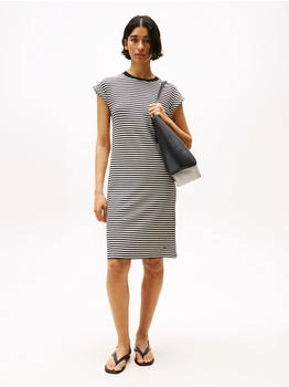 Tommy Hilfiger Shirtkleid RIB SHORT REG TEE DRS