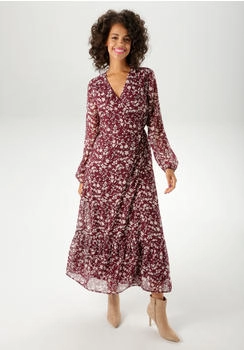 Aniston CASUAL Kleid beige bordeaux