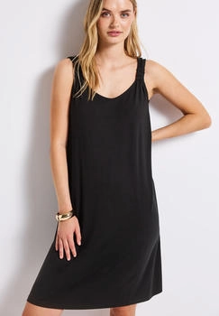 Street One Jerseykleid unifarbe schwarz