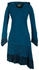 Vishes Lagenlook Patchworkkleid Zipfelkapuze türkis