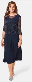 GOLDNER Damen Kleid blau schwarz 8834445