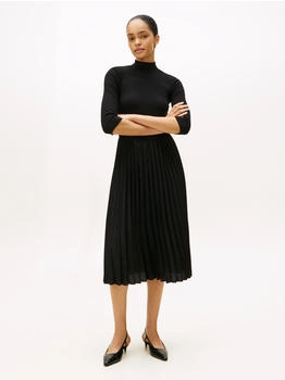 Tommy Hilfiger Kleid Im Materialmix 4-Arm schwarz