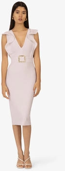 Kraimod Etuikleid aus hochwertigem Polyester Material beige
