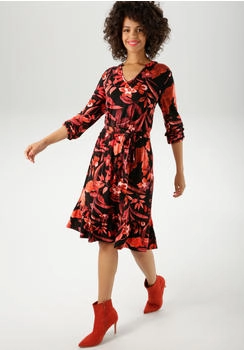 Aniston Kleid rot schwarz