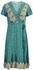 Usha Sommerkleid türkis mehrfarbig