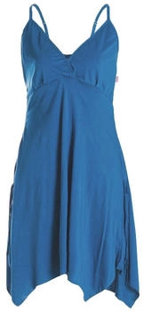 Vishes Sommerkleid Damen Bio-Baumwolle Spaghettiträger-Kleid türkis