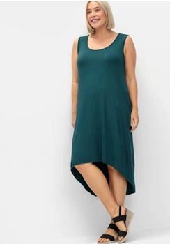 Sheego Kleid Taschen petrol