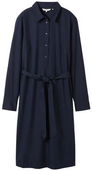 Tom Tailor Jersey Kleid Bindegütel 10668 sky captain blau