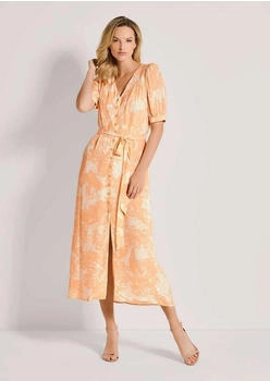 Madeleine Kleid pfirsich weiß