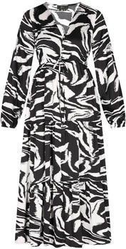 Faina Damen Kleid schwarz weiß
